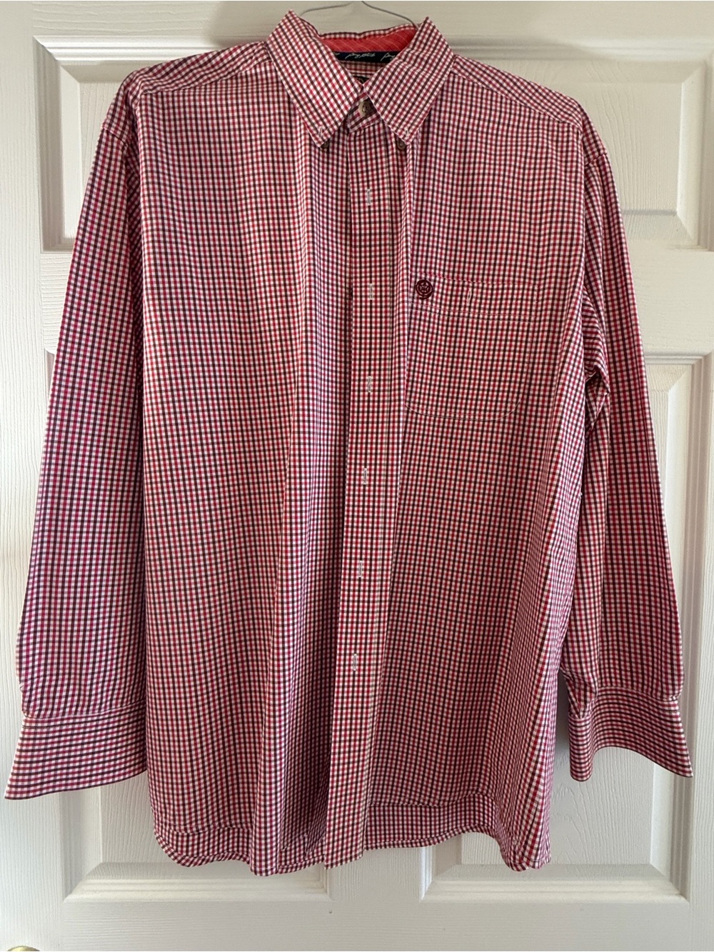 George Strait Men's Red Long-Sleeve Dress Shirt